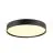SLV Decona Wand en Plafondlamp Aluminium Zwart Rond 23W 2260lm - 930 Warm Wit | IP44 - Beste Kleurweergave - Dimbaar 